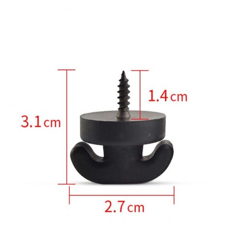 2/4/8pcs Universal Car Net Bag Buckle Tie Down Hook Ring Screw Mount Automobile Rear Trunk Loop Hanging Fixed Hook Buckle