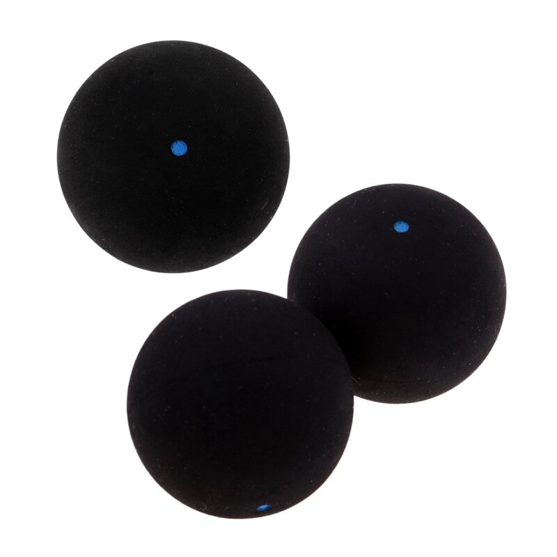 Squash bold blå prik hurtig hastighed sport gummikugler spiller konkurrence squash (3 stk)