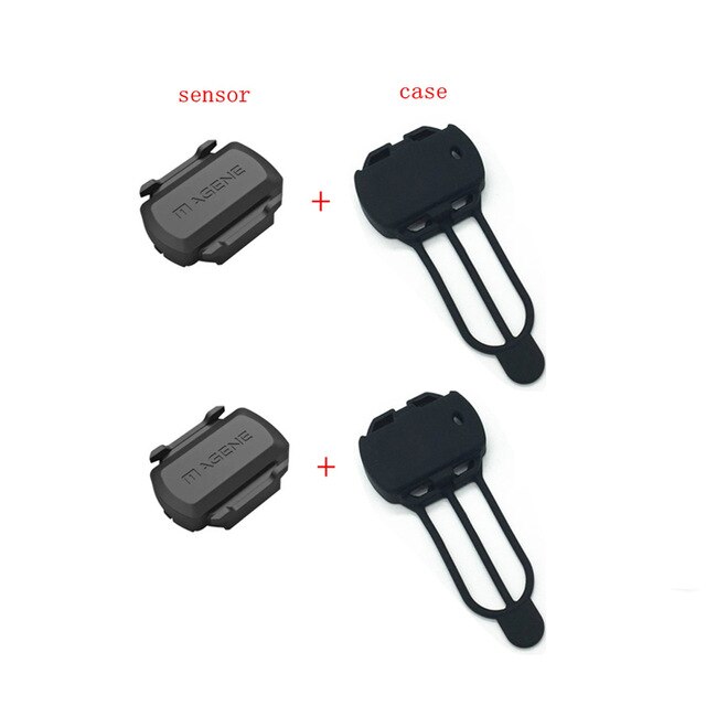 Magene – capteur de Cadence S3 pour vélo, 2 en 1, Bluetooth ANT +, sans fil, pour Strava, Garmin, Bryton, ordinateur de vélo: 2pcs Sensor withCase