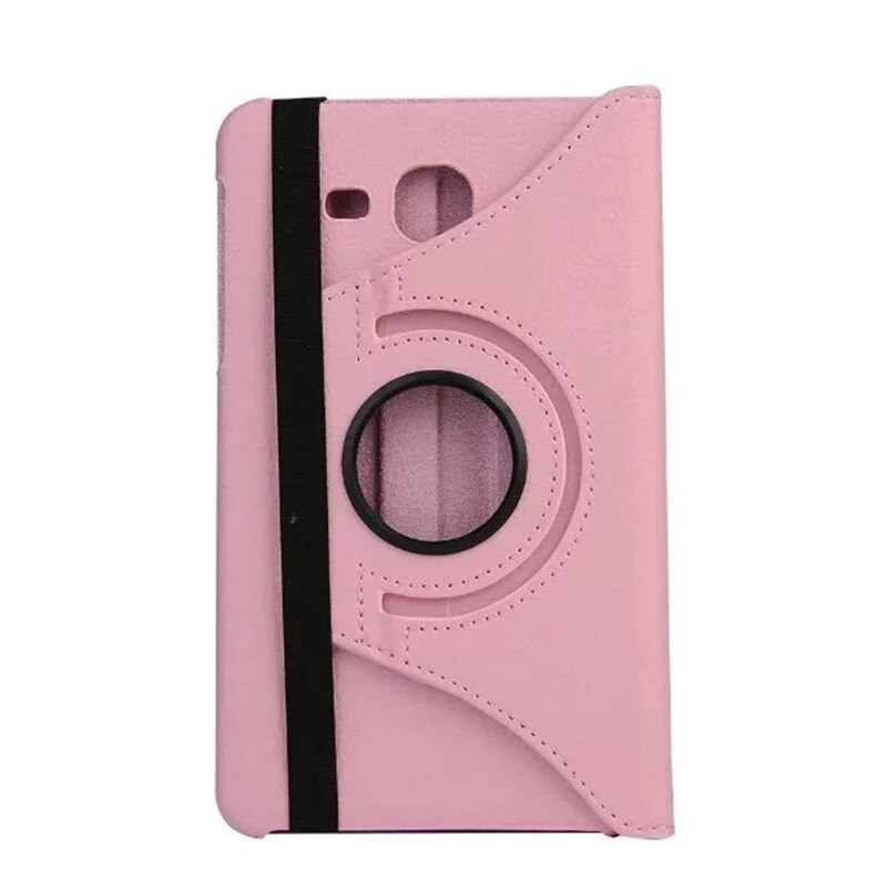 360 Rotating Case for Samsung Galaxy Tab A 7.0 T280 T285 SM-T280 SM-T285 PU Leather Case Folding Stand Smart Cover: 01 Pink