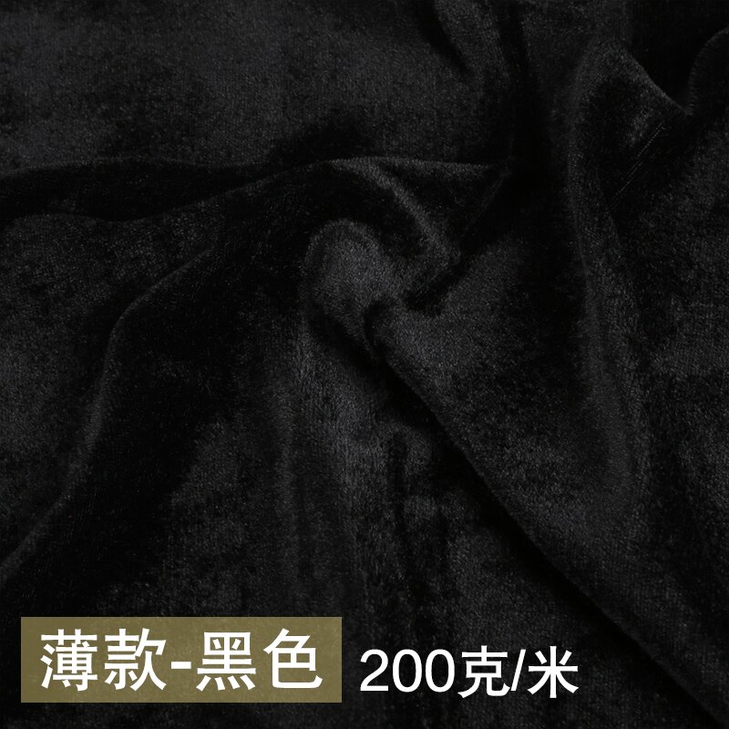 160 x 100cm polyester utan blekande guld sammetstyg tyg för gardiner bordsduk plagg gör-det-själv sömnadsmaterial: 2