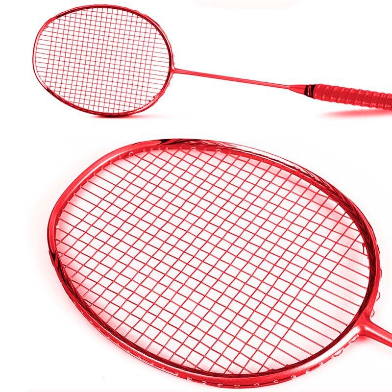 100% Carbon Professionelle Badminton Schläger mit tasche Ultraleicht Offensive Badminton Schläger Schläger outdoor sport Sporting waren: red