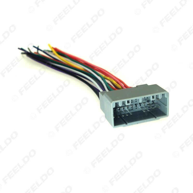 FEELDO Car Audio Radio Wire Harness Plug Cable For Chrysler Dodge Jeep Install Aftermarket Stereo Wire Adatper #FD3145