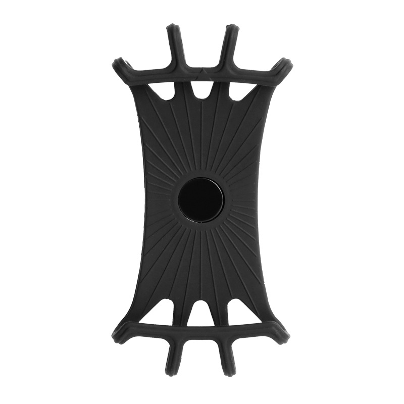 Soporte para teléfono móvil de silicona para motocicleta, soporte para teléfono de 360 grados, soporte para bicicleta y motocicleta, soporte de Clip anticaída, accesorios para motocicleta: YELLOW