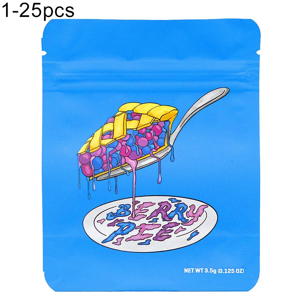 25 stuks letters print voedsel koekje opbergzakken zelfklevende zakjes plastic ziplock zakken dikke zakken verpakkingszakken zak: 1