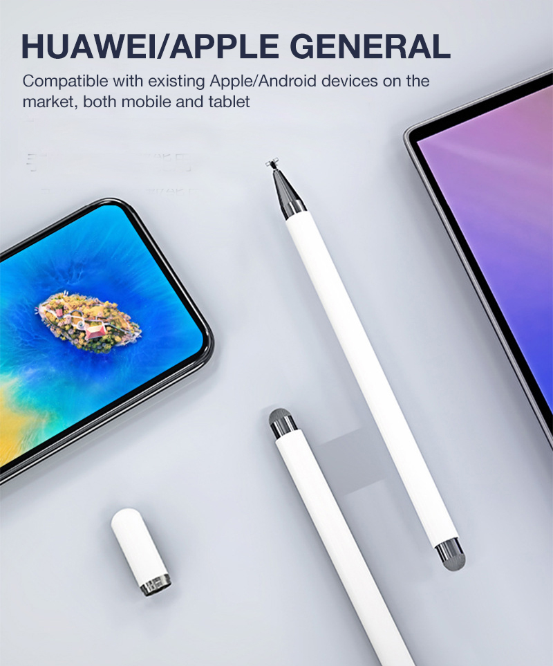 Universal Capacitive Pen Passive Magnetic Suction Transparent Disc Drawing Stylus Touch Screen Pencil for ipad Phone Tablet Pen