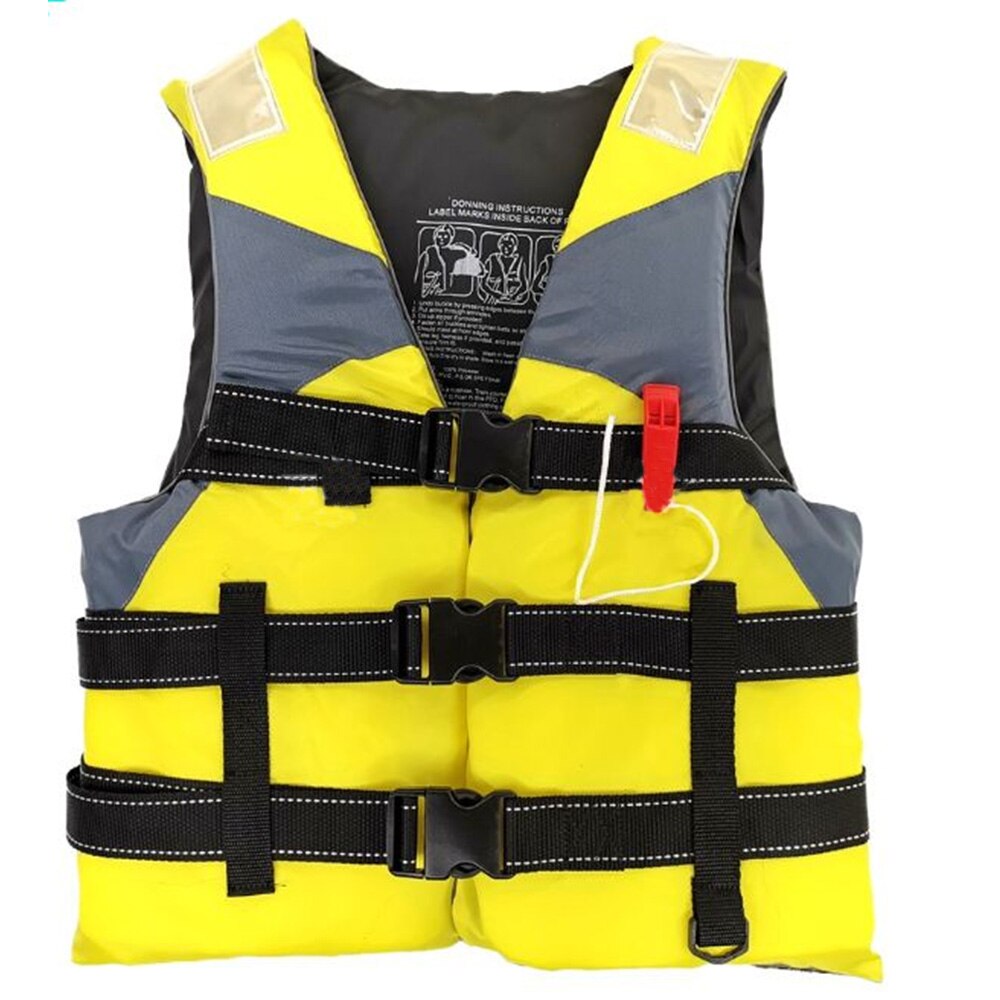 Kamizelka ratunkowa dla dorosłych pływanie żeglarstwo Surfing pływalność garnitur woda Sport pływalność kurtka kamizelka ratunkowa kamizelka ratunkowa odkryty kombinezon wędkarski: YELLOW / XL(70-90kg)