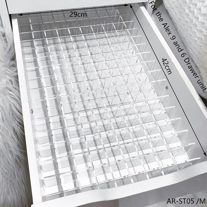 anon DIY Schubladenteiler-einstellen für ALEX 5 und 9 Schubladen, anpassbare Acryl-machen-hoch-Aufbewahrungs-Organizer-Trennwände in der Schublade, verstellbar
