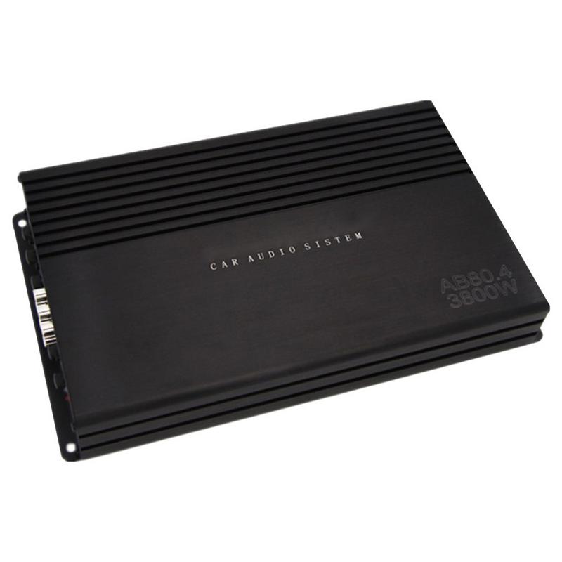 Stable Class D Monoblock Car Amplifier With Remote Subwoofer Control Bass Car Four Channel High Power Audio