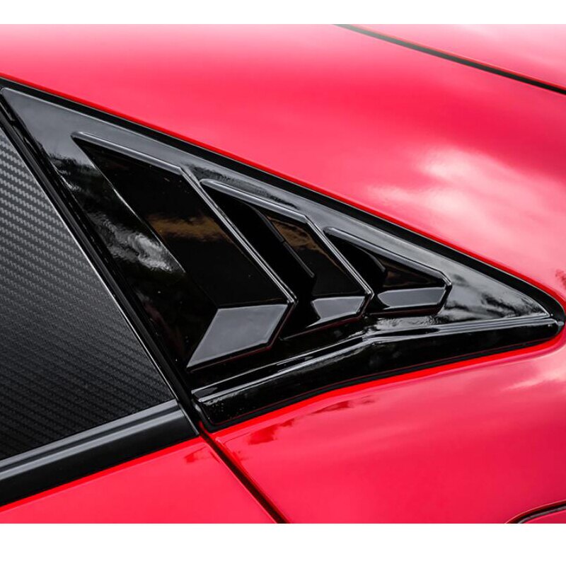 Rear Side Window Vent Louver Cover For Honda Civic Type R / Hatchback
