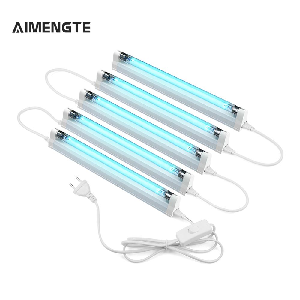 Lámpara Ultravioleta germicida de cuarzo T5, tubo LED UV de 6W y 8W, iluminación ultravioleta para barra esterilizadora, desodorante