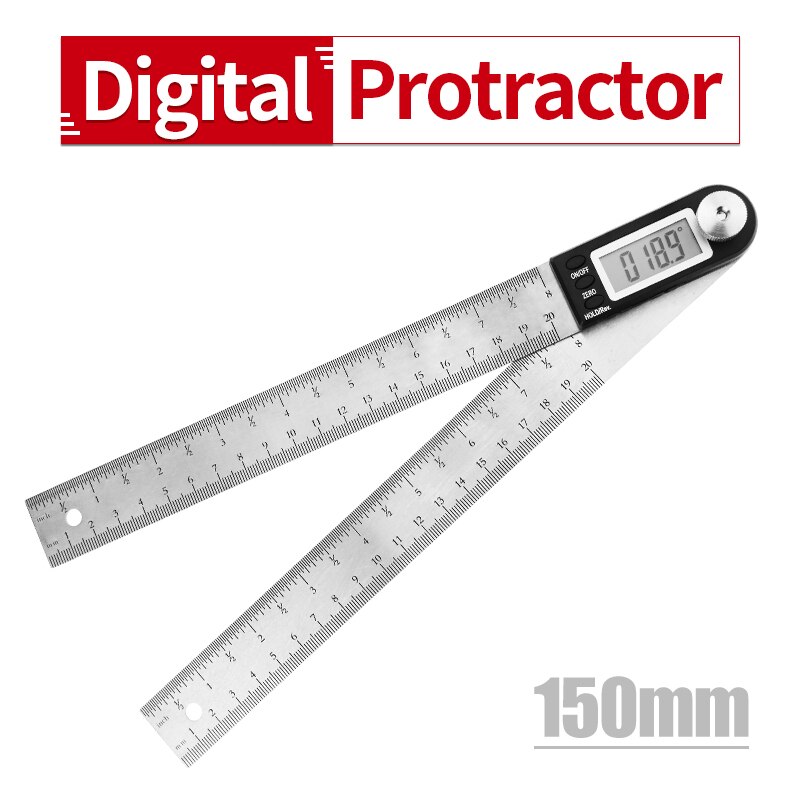 Digital Protract Digital Protractor Angle Ruler 200mm 8inch Angle Finder Meter Stainless Steel 360 Degree Goniometer Inclinomete