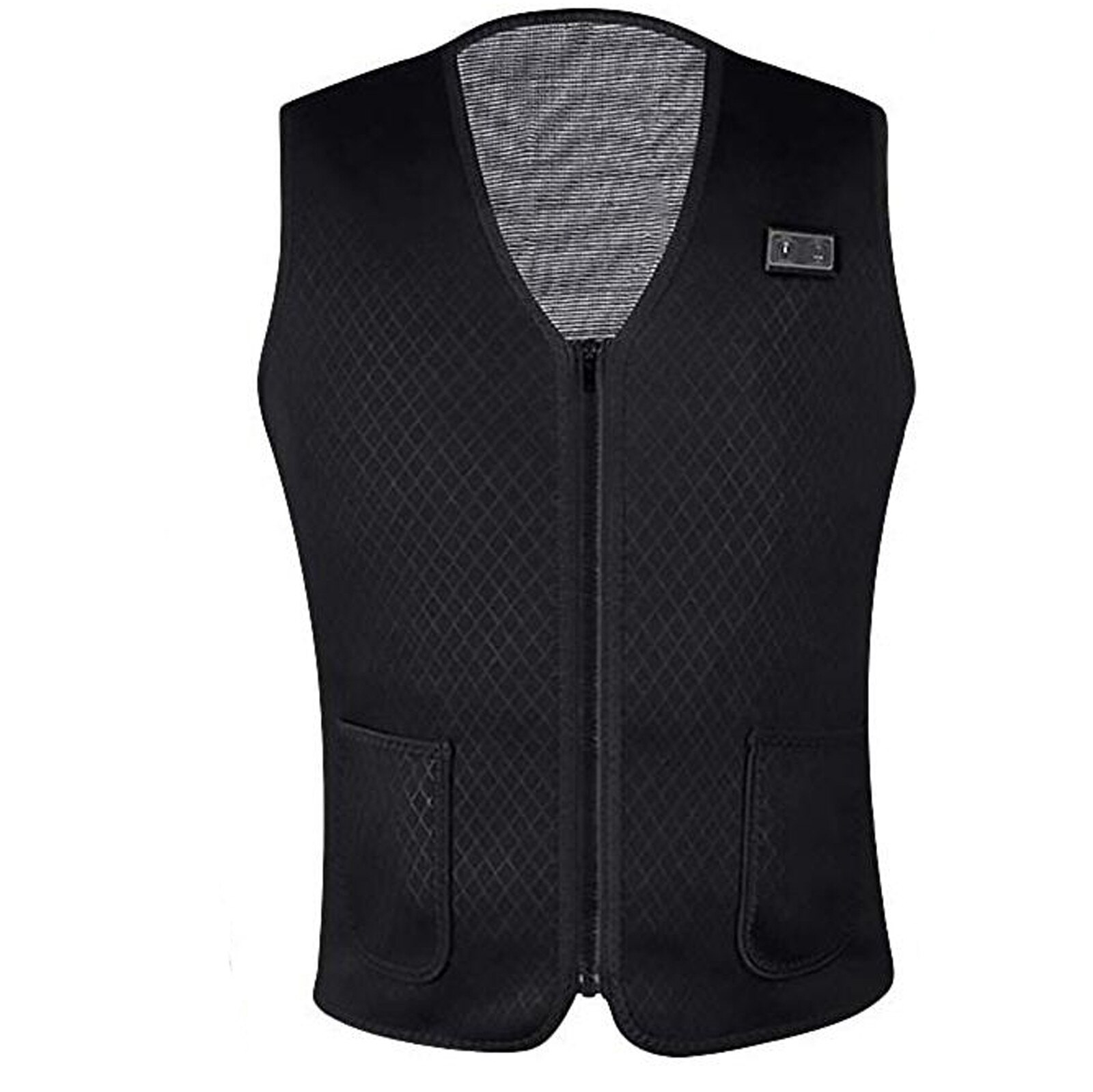 Gilet riscaldante invernale giacca gilet di ricarica USB intelligente riscaldamento caldo inverno giacca in cotone taglie forti abbigliamento uomo febbre zona calda