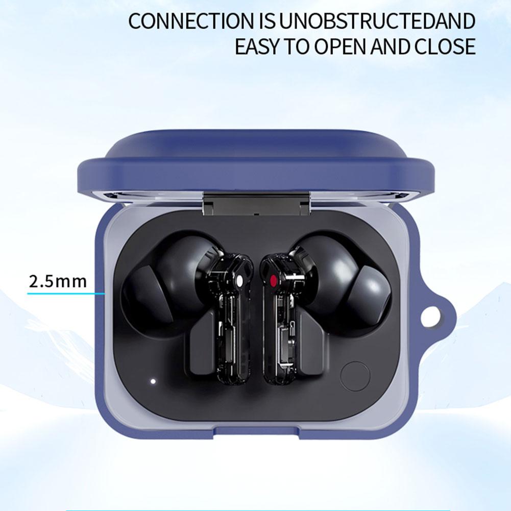 Funda protectora de silicona para auriculares Nothing Ear (a), funda suave impermeable anticaída, funda para auriculares para Nothing Ear a