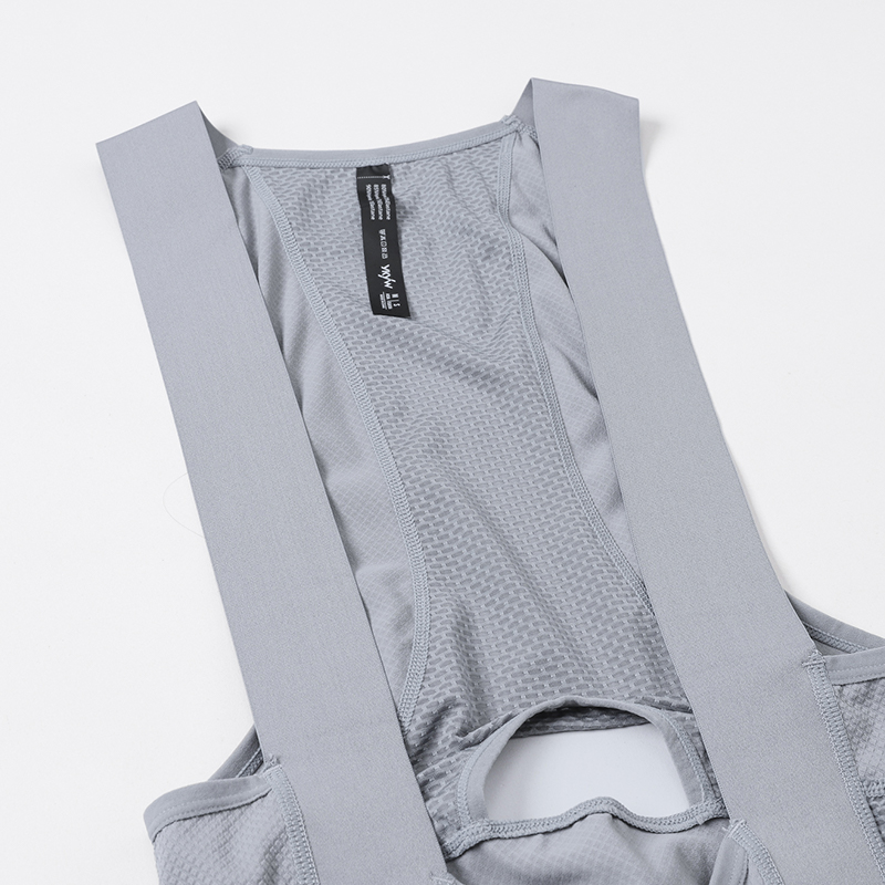 YKYW Pantaloncini con bretelle pro squadra da uomo Abbigliamento estivo da esterno Abbigliamento sportivo da bicicletta traspirante Collant Pantaloncini con bretelle blu grigi 6 minerale