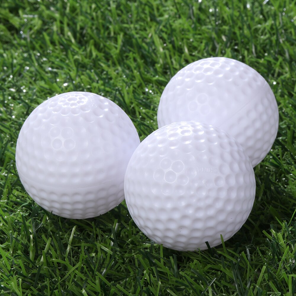 10Pcs Golf Ball White PU Foam Soft Sponge Light Weight Practice Golf Balls Flexible True Flight Air Ball Indoor Sports Accessory