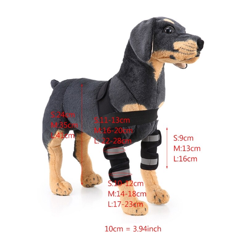 1 paire chien coude protecteur manchon coudière chien jambe jarret Joint Protection pansement