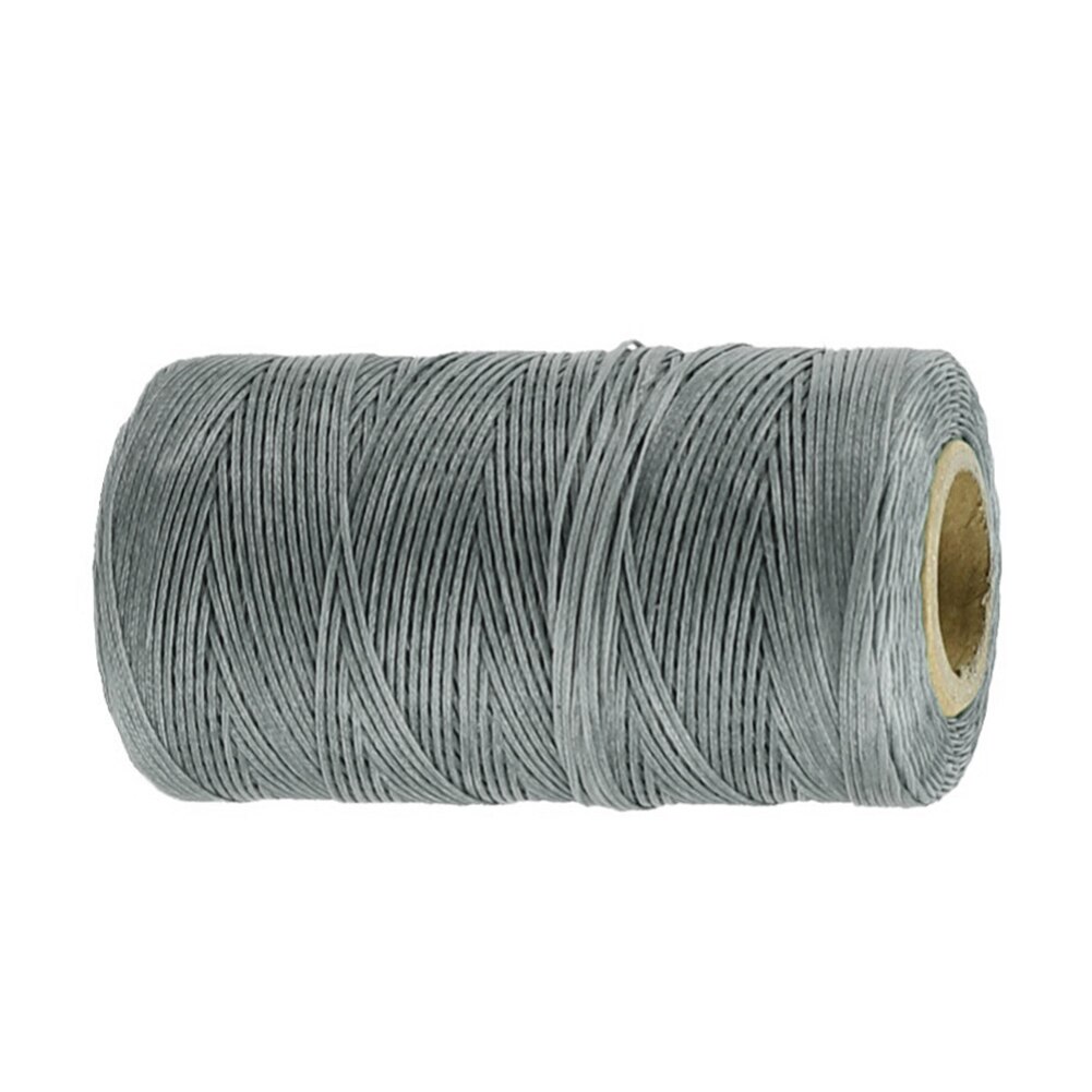 260M 150D 0,8mm Flache Gewachste NäHenne Linie dicke Gewachste Gewinde für Leder gewachste Schnur für Leder Handwerk Hand näHenne Gewinde: grau