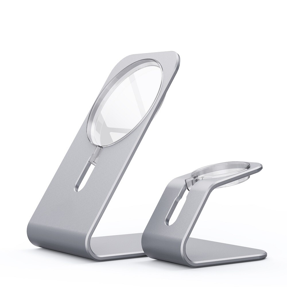 Gtwin 15W Charger Stand Voor Iphone 12 Mini Pro Max Magsafing Draadloze Laders Bracket Desk Charging Base Dock Houder: SL