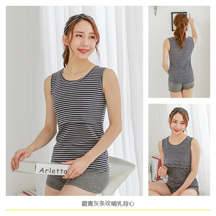 gestreift drucken Mutterschaft Kleider Frauen Oansatz Schwangere Pflege Kurzarm Sommer Kleid Ubrania Damskie Schwangerschaft Kleid: Himmel Blau / XL