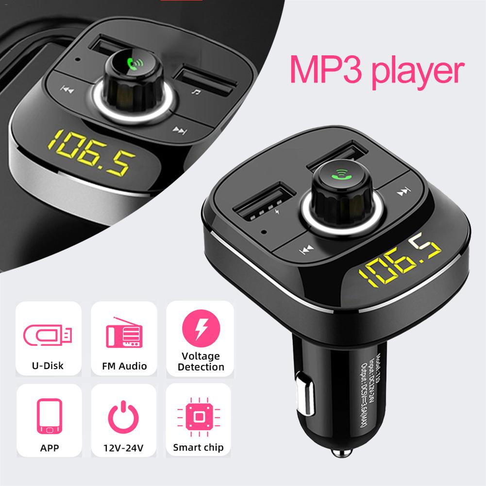 Auto MP3 Speler Bluetooth Fm-zender Kit Handsfree 3.1A Dual USB Car Charger Smart MP3 Speler Dual USB opladen