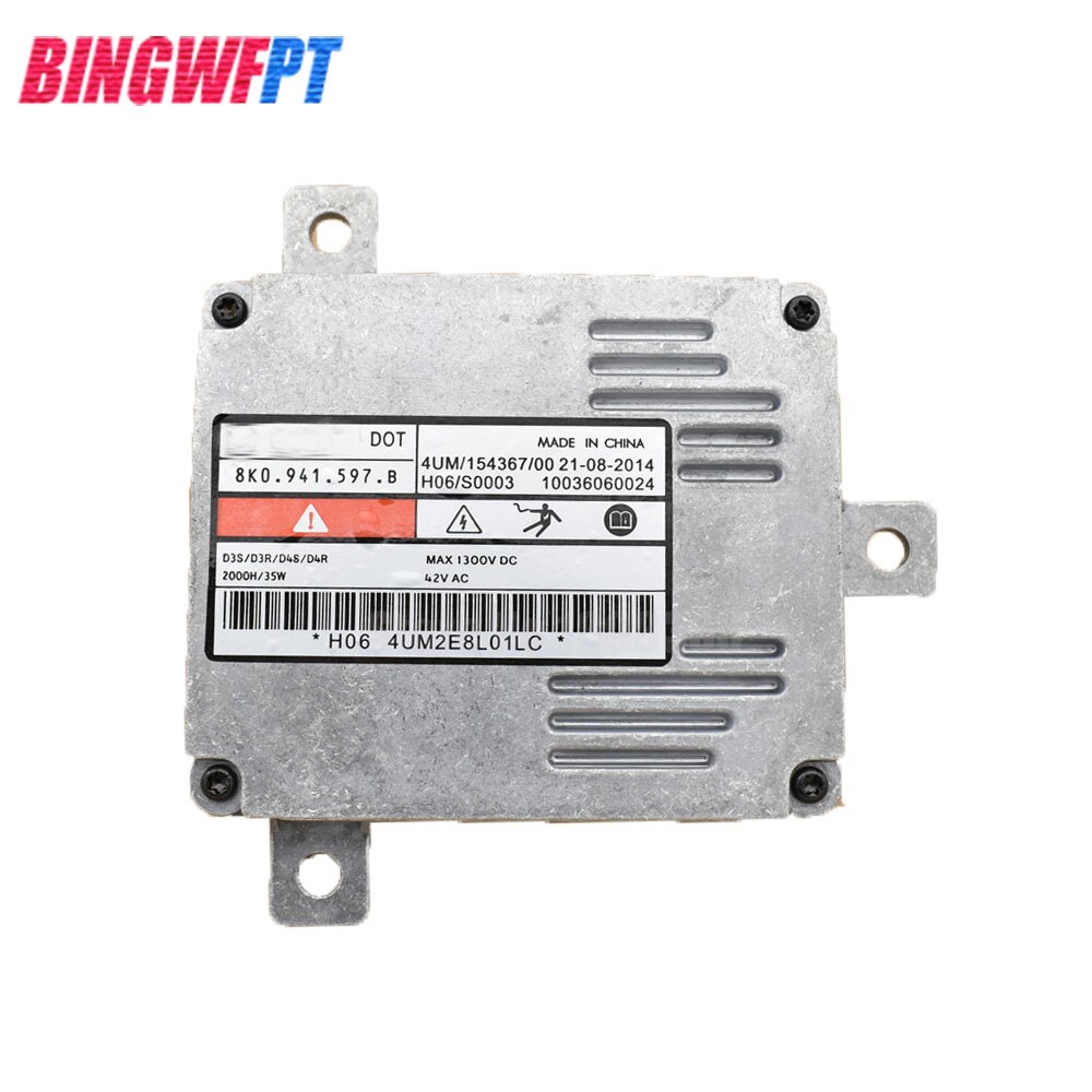 8K0 941 597 B HIDS Xenon Ballast Control Unit for A4 A6 A3 Q3 HID D3S N10721805 Gas Discharge lamps 8K0941597B: Red sticker