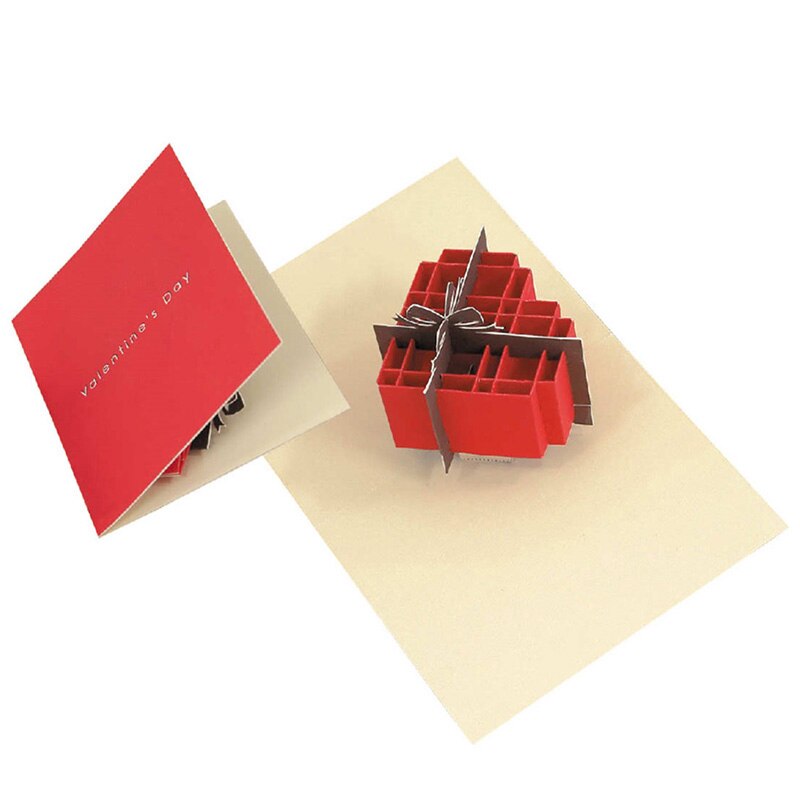 DIY Pop-up Card Valentines Day,Handmade 3D Anniversary Greeting Card Paper Model,Postcard Invitation Papercraft,Craft ER-111