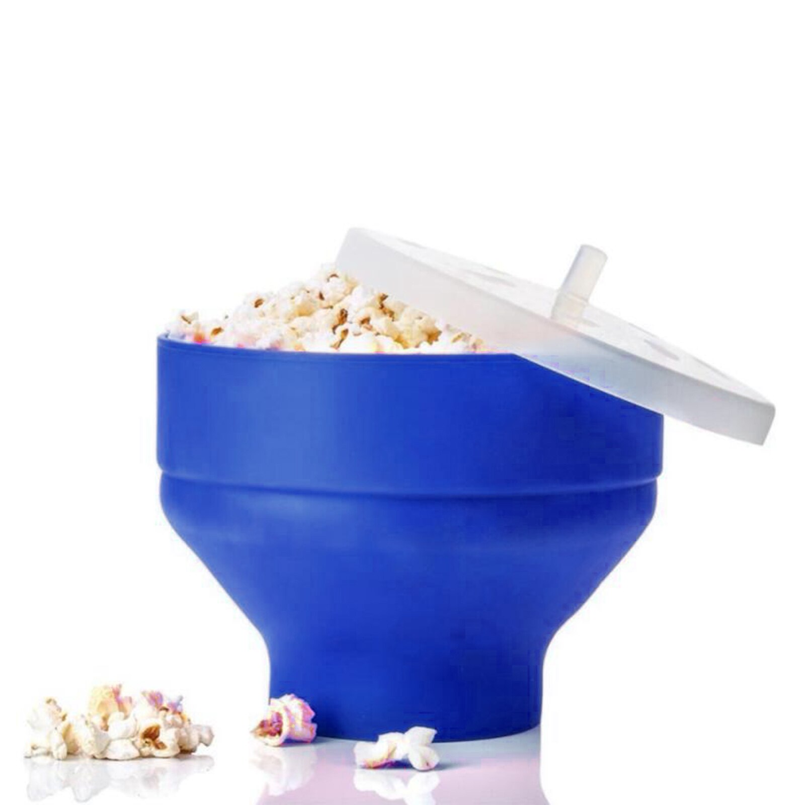 Microwave Silicone Popcorn Popper Fenvella Collapsible Air Microwavable Popcorn Maker BPA Free &amp; Dishwasher Safe: Blue