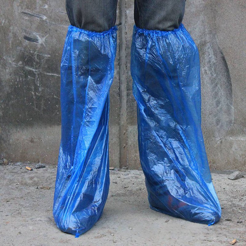 Thickened and long disposable shoe covers Waterproof shoe covers Rainproof high shoe covers disposable shoe covers