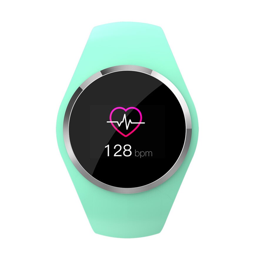 Q1 Bluetooth Smart Uhr Männer Frauen Edelstahl Wasserdichte Tragbare Gerät Smartwatch Armband für Ios andriod telefon: Grün