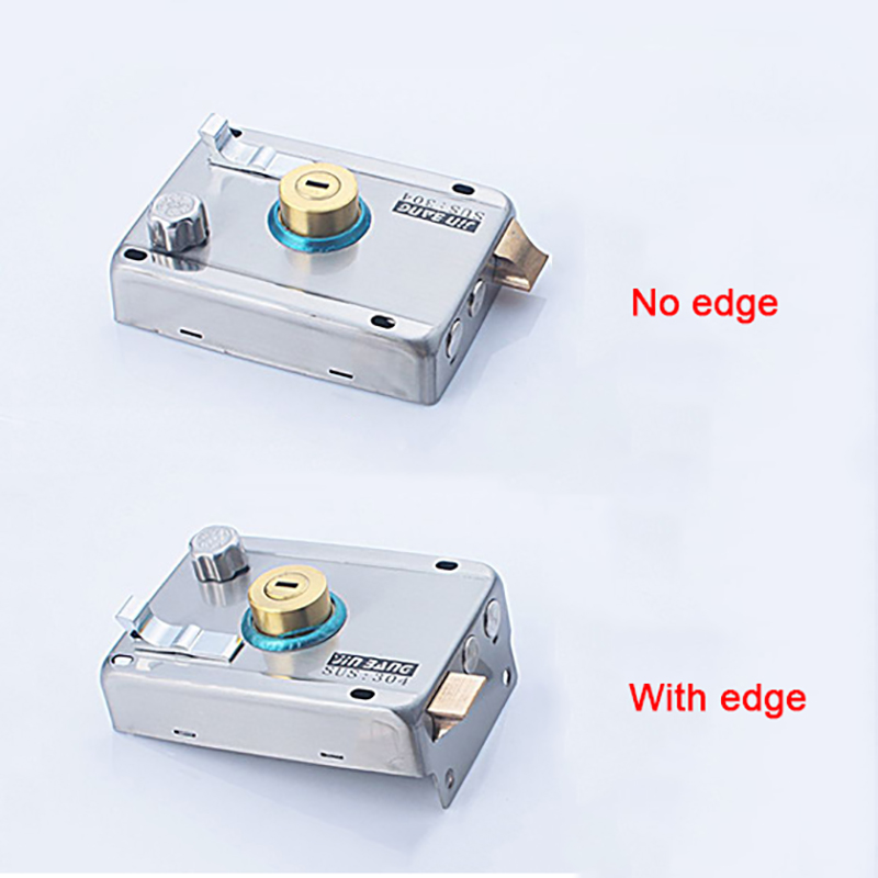 Verrou de porte Anti-perçage solide, verrou à pêne dormant, sécurité domestique universelle, accessoire extérieur Anti-vol en acier inoxydable, assurance Multiple