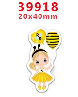 Bricolage artisanat fournitures fée la petite fille impression dos plat résines planaires 30 pièces. PR-39829-39918: PR-39918