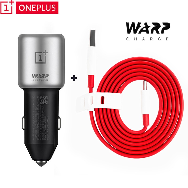 Originele Oneplus Warp Lader 30W Autolader Eu Uk Input 12V 24V 4.5A Output 5V 6A max Voor Oneplus 7 /7 Pro/ 7T /7T Pro