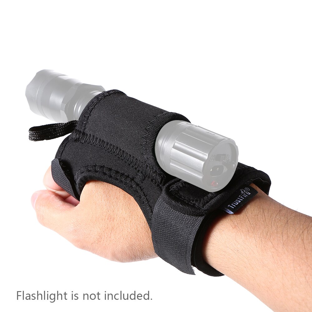 Trustfire Outdoor Torch Flashlight Holder Soft Neoprene Hand Arm Mount Wrist Strap Glove Hand Free lantern bike light