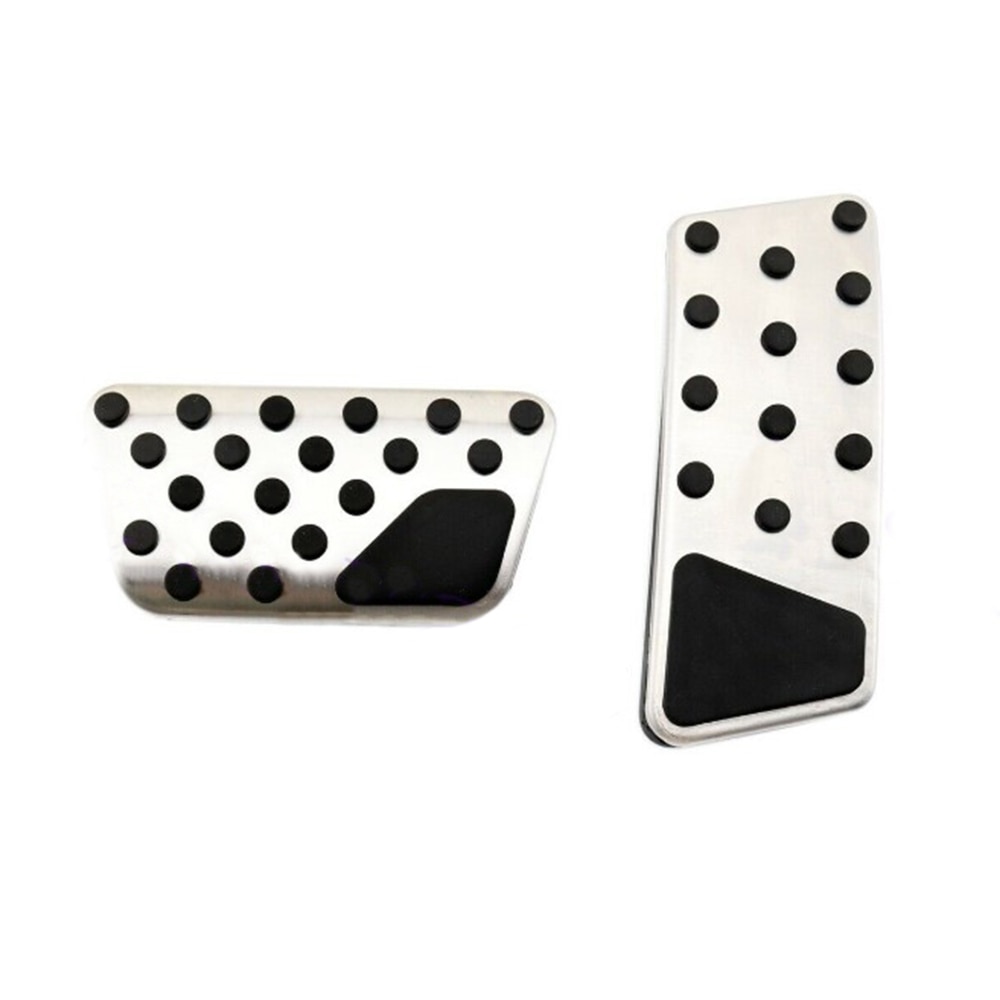 Couvercle de frein à pied pour Jeep Wrangler JK | Kit de 2 pièces, couvercle de pédale antidérapant pour frein d'accélérateur 2007 ~