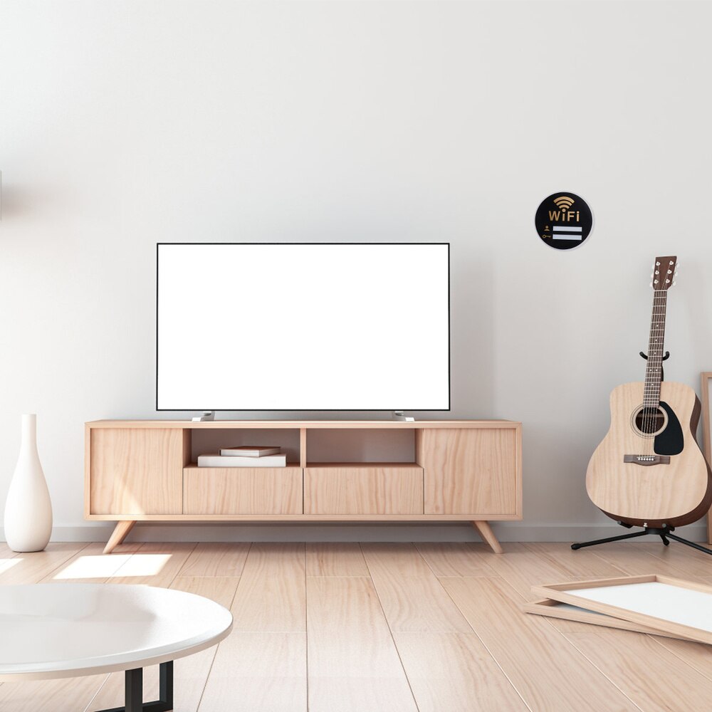 Exquisite Acrylic Wifi Sign Useful Wall Sticker Acrylic Reminder Pratical Wifi Password Acrylic Reminder (15x15cm)