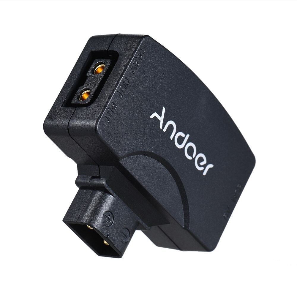 Andoer D-Tap para 5 V USB Adaptador de Conector para V-Mount Camcorder Bateria para Câmera BMCC para iOS iPhone Android Monitor de Smartphones