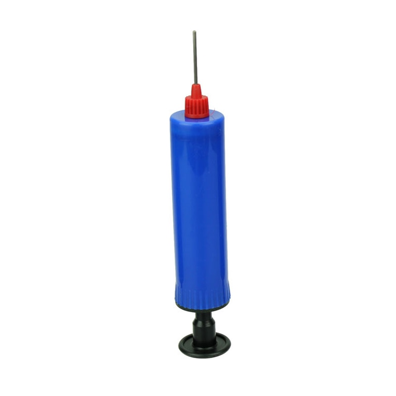 Plastic Blue Inflator Football Soccer Toy Inflatable Ball Hand Air Pump with Needle EDF88
