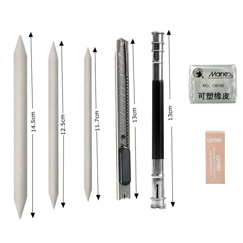 22Pcs Schets Potlood Set Professionele Schetsen Tekening Kit Hout Potlood Voor Beginner,Kid, Tiener, Volwassen, kunstenaar Kunst School Supplies