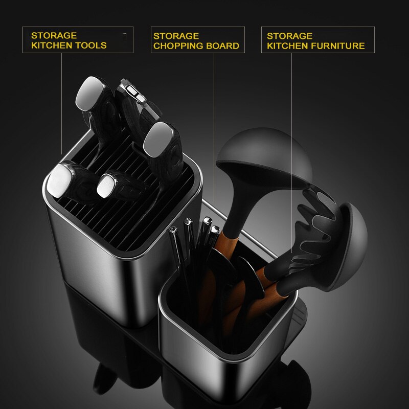 304 Stainless Steel Knife Holder Chopsticks Cage Integrated Kitchen Supplies Household Knife Storage Kitchenware Rack