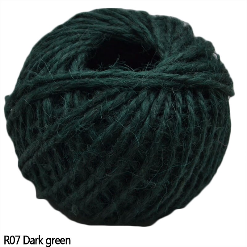 30 Meters Natural Burlap Hemp Rope Hessian Jute Cord for Wedding Party Wrapping Cords Thread DIY Scrapbooking Craft Decor: R07