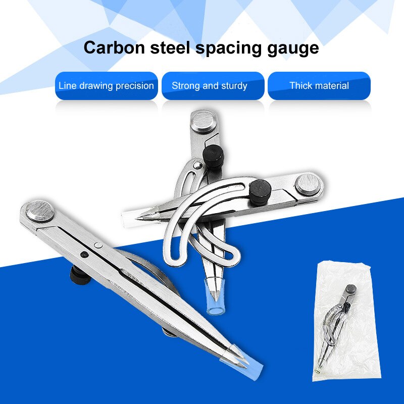 Adjustable Leather Craft Rotating Tool Scriber Marking Tools Spacing DIY Edge Creaser Stitch Sewing Leather Metal Craft 2 Sizes