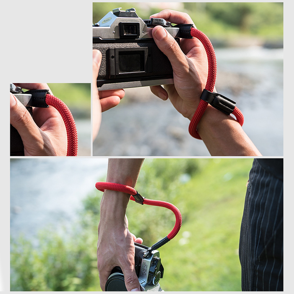 Håndledsrem til digitalkamera kamera tilbehør håndlavet nylon digitalkamera håndledsrem greb paracord flettet armbånd