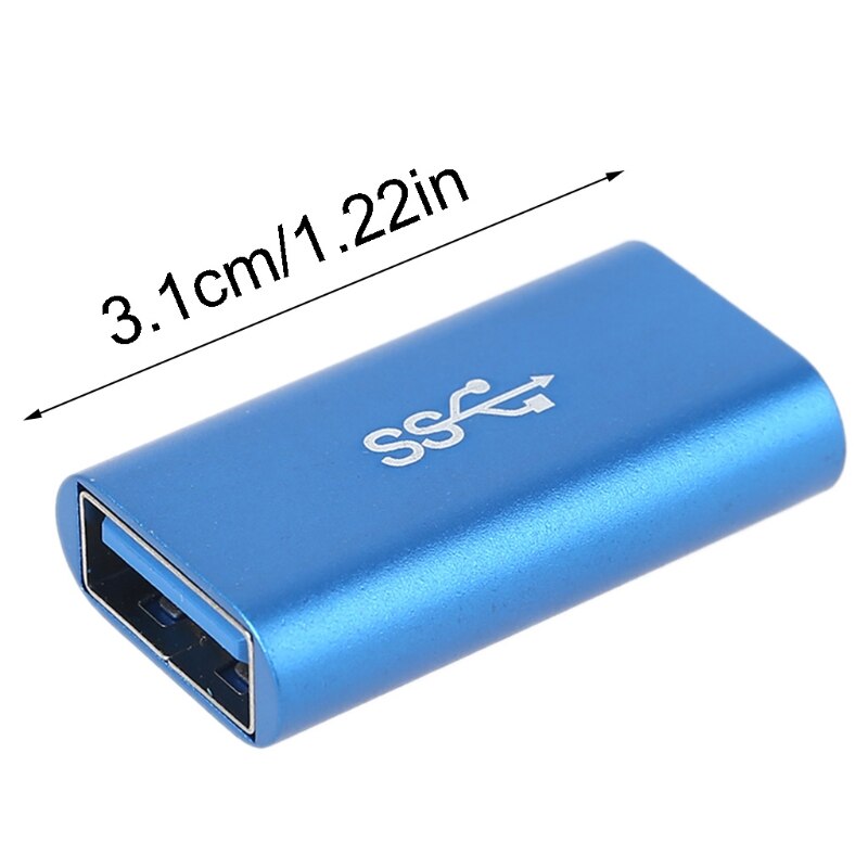 Usb 3.0 -liitin naaras-naarassovitin kullattu supernopea usb 3.0 -liitin jatkeliitäntämuunnin