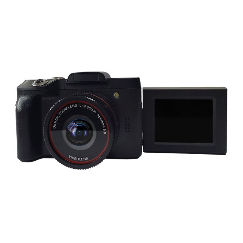 XJ06 HD Flip-screen Digital Camera Full HD 1080P 16MP LED Lighting Lamp Video Camcorder Vlogging Selfie Camera