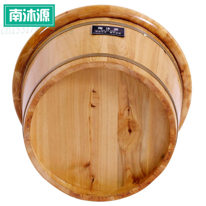 Cèdre bois pied bain baril bain de pieds baril en bois lavage des pieds petite baignoire en bois massif pied bain baril maison artefact: 5