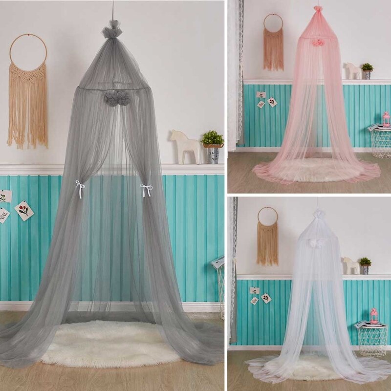 Baby Mesh Garen Bed Luifel Wieg Muggen Netto Gordijn Dome Opknoping Tent Kinderkamer Decoratie