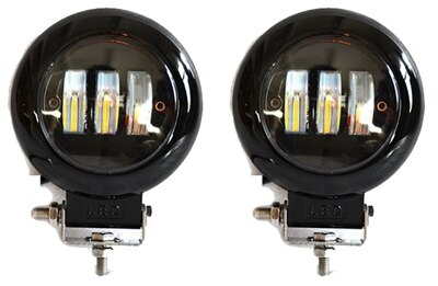 Yait-faro LED antiniebla para coche, 2 uds., 4,5 pulgadas, 30W, 4x4, 4WD, ATV, UTV, SUV: Black Round