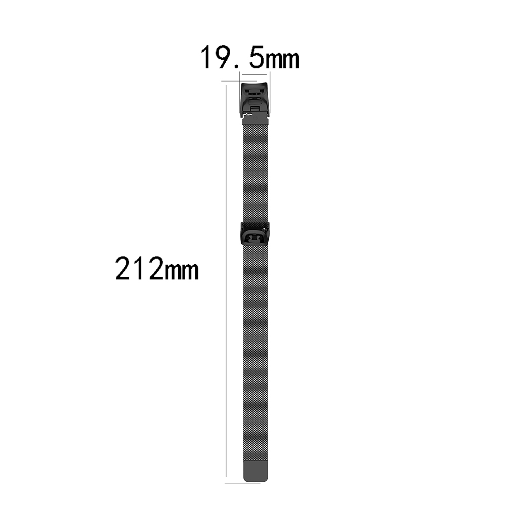 LEMFO Smart accessoires pour Huawei Honor Band 5 sangle remplaçable bande 4 Bracelet magnétique milanais acier inoxydable Anti-perte
