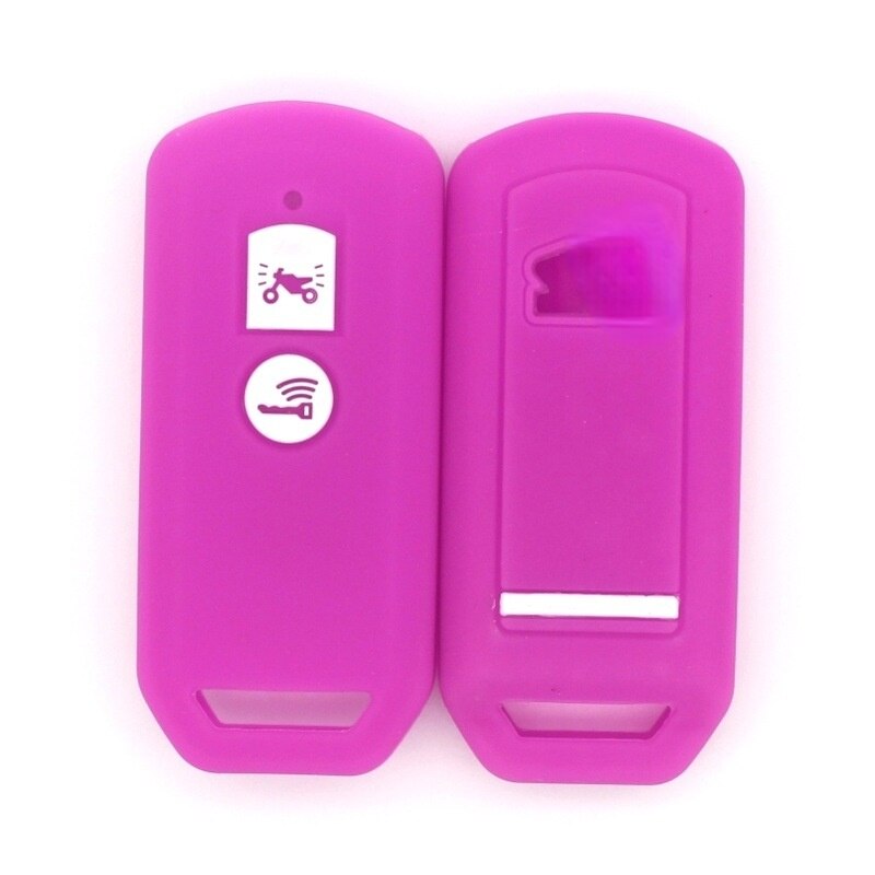 Portachiavi in silicone per Honda X ADV SH 125 150 300 Forza 125 300 PCX150 2018 Scooter per moto 2 pulsanti Smart Key: Viola